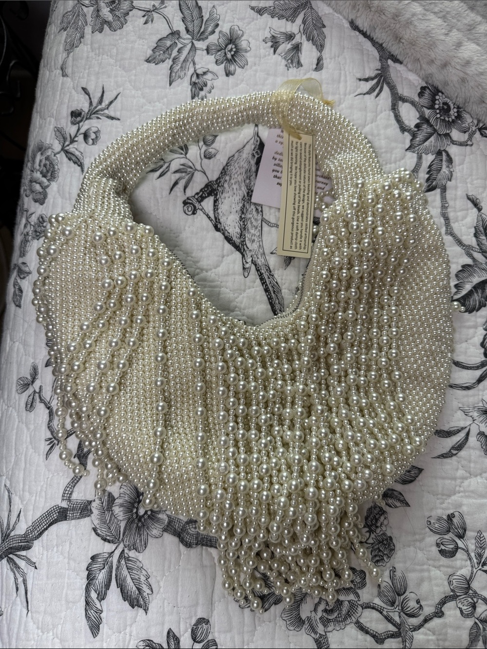 Pearl Marshall's/tj max beaded handbag - Picture 2 of 2